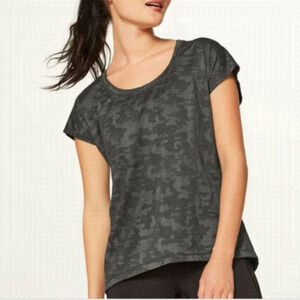 Lululemon Miles Ahead Short Sleeve Deep Camo